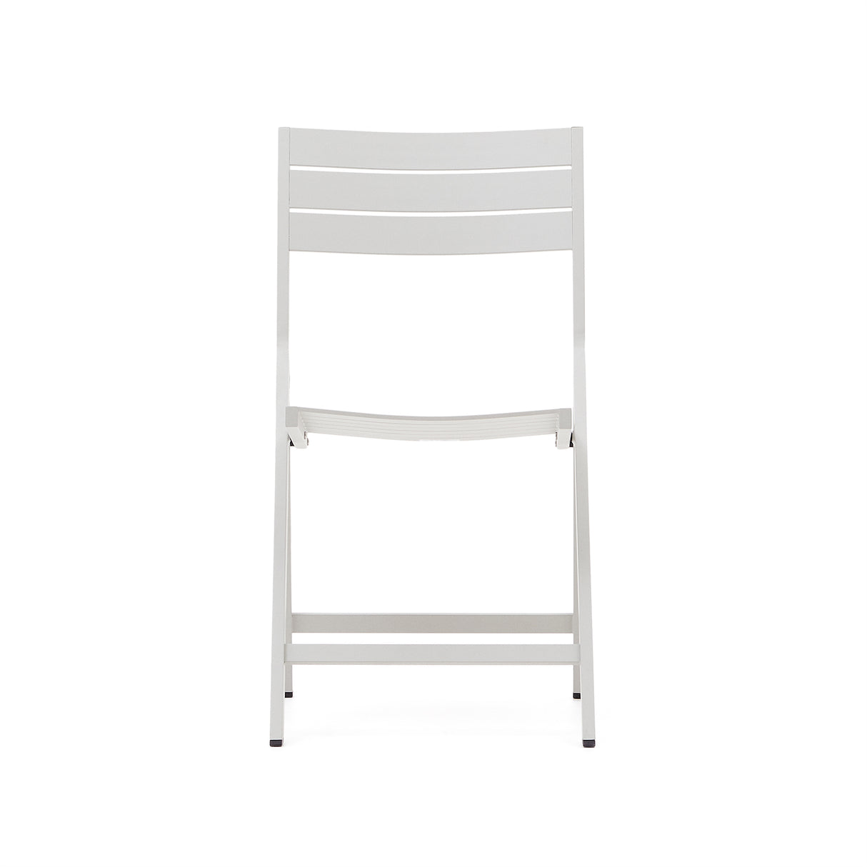 Faltbarer GartenstuhlTorreta aus Aluminium mit hellgrauem Finish - ZEN ZONE Furniture