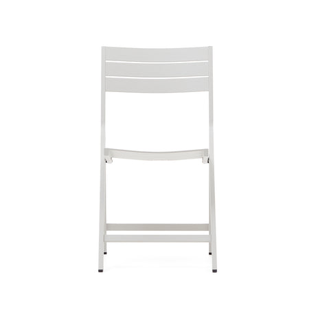 Faltbarer GartenstuhlTorreta aus Aluminium mit hellgrauem Finish - ZEN ZONE Furniture