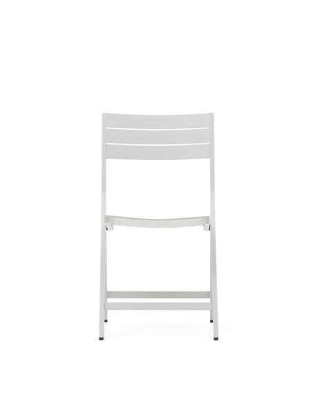 Faltbarer GartenstuhlTorreta aus Aluminium mit hellgrauem Finish - ZEN ZONE Furniture