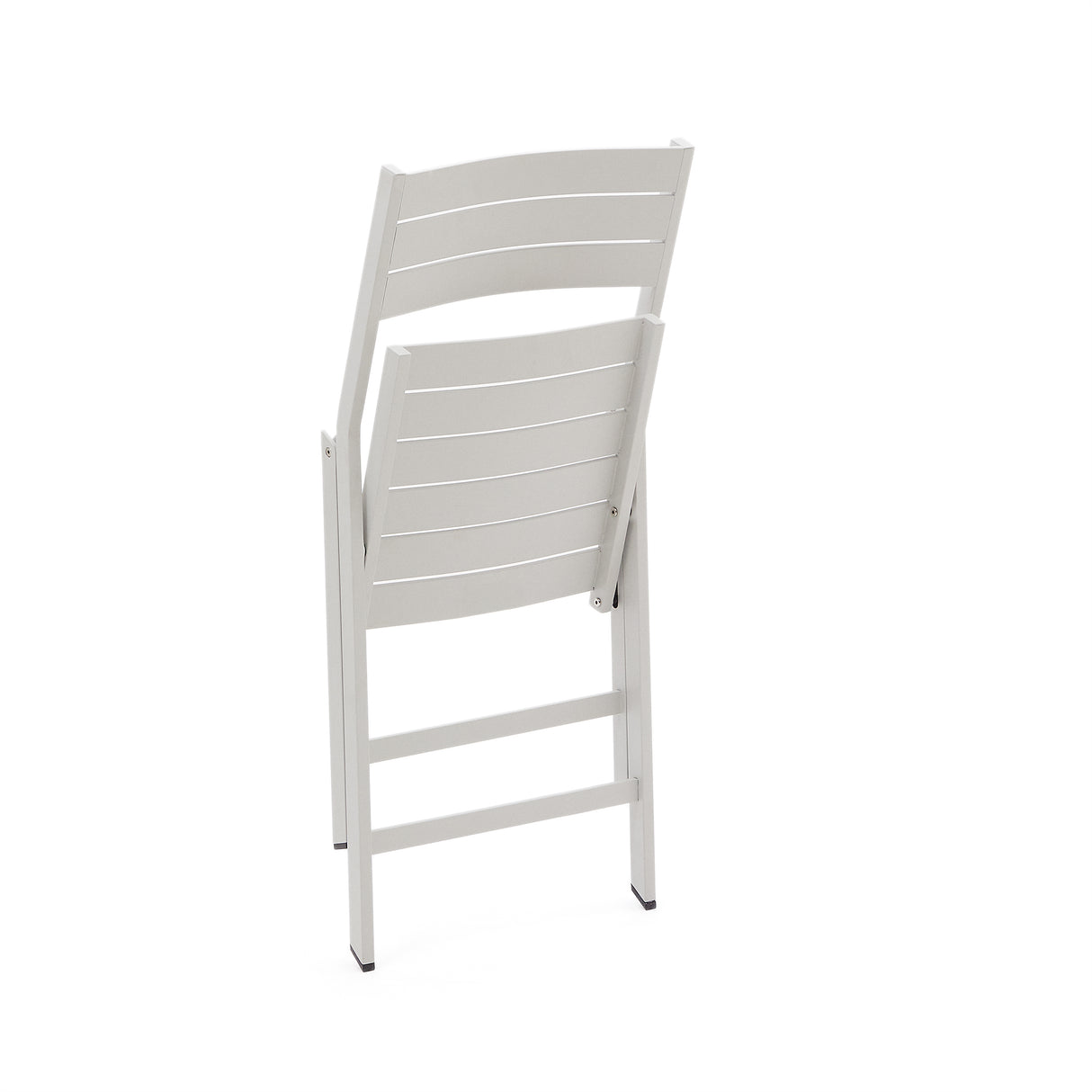 Faltbarer GartenstuhlTorreta aus Aluminium mit hellgrauem Finish - ZEN ZONE Furniture