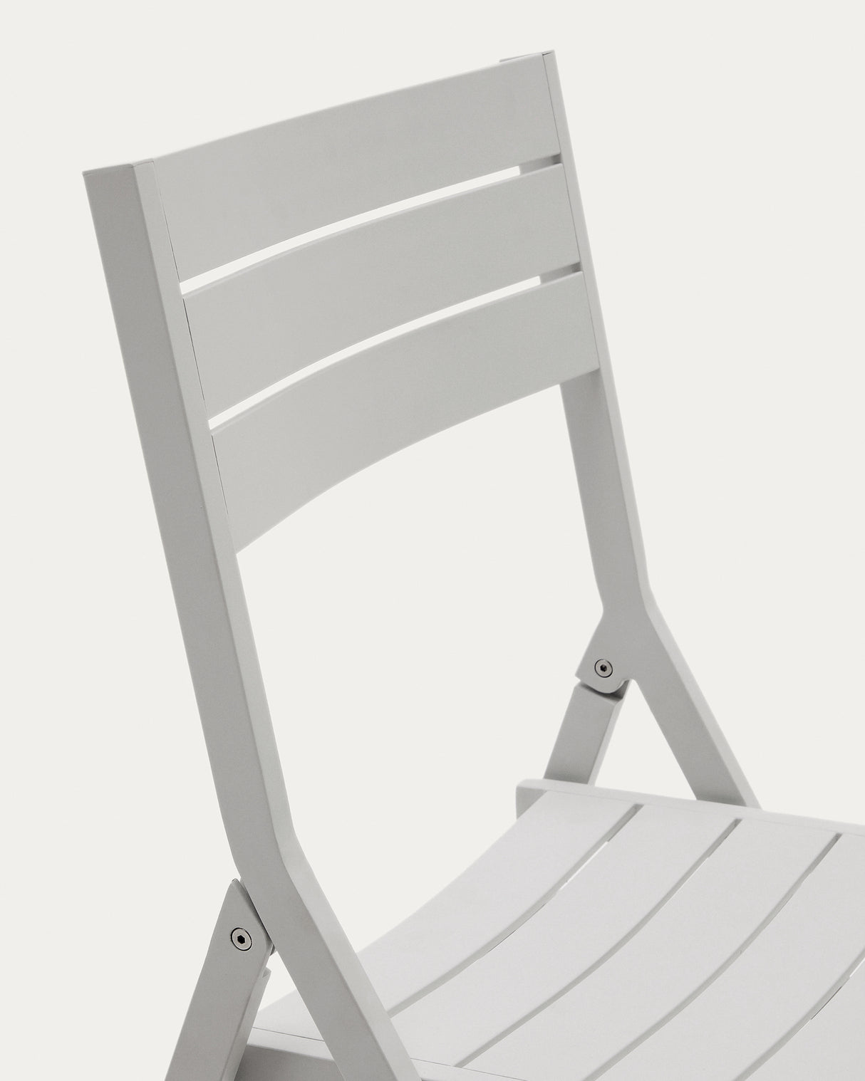 Faltbarer GartenstuhlTorreta aus Aluminium mit hellgrauem Finish - ZEN ZONE Furniture