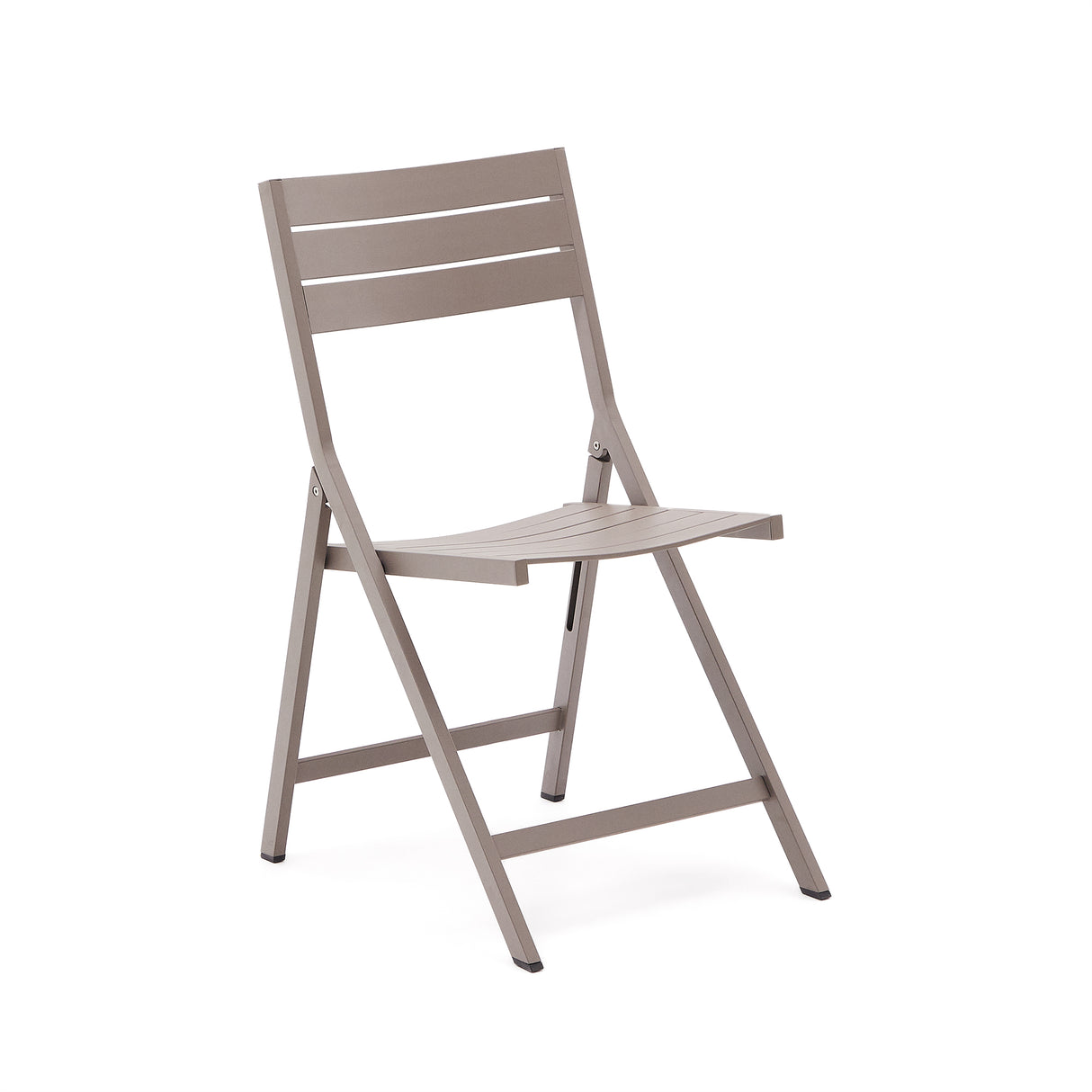 Faltbarer Gartenstuhl Torreta aus Aluminium mit mattbraunem Finish - ZEN ZONE Furniture