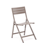Faltbarer Gartenstuhl Torreta aus Aluminium mit mattbraunem Finish - ZEN ZONE Furniture