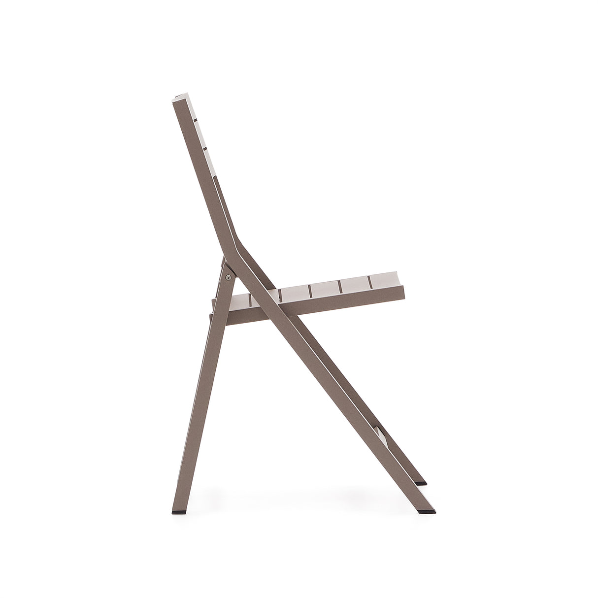 Faltbarer Gartenstuhl Torreta aus Aluminium mit mattbraunem Finish - ZEN ZONE Furniture