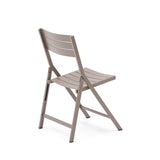 Faltbarer Gartenstuhl Torreta aus Aluminium mit mattbraunem Finish - ZEN ZONE Furniture