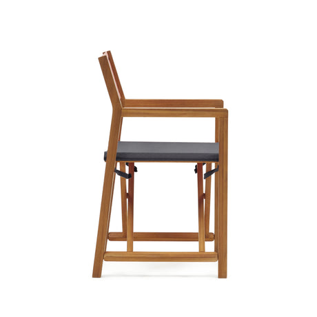 Thianna Outdoorklappstuhl in Schwarz aus massivem Akazienholz FSC 100% - ZEN ZONE Furniture