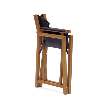 Thianna Outdoorklappstuhl in Schwarz aus massivem Akazienholz FSC 100% - ZEN ZONE Furniture