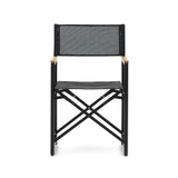 Llado Klappstuhl 100% outdoor aus Aluminium in Schwarz und massivem Teakholz - ZEN ZONE Furniture