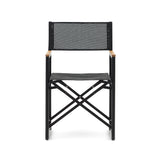 Llado Klappstuhl 100% outdoor aus Aluminium in Schwarz und massivem Teakholz - ZEN ZONE Furniture