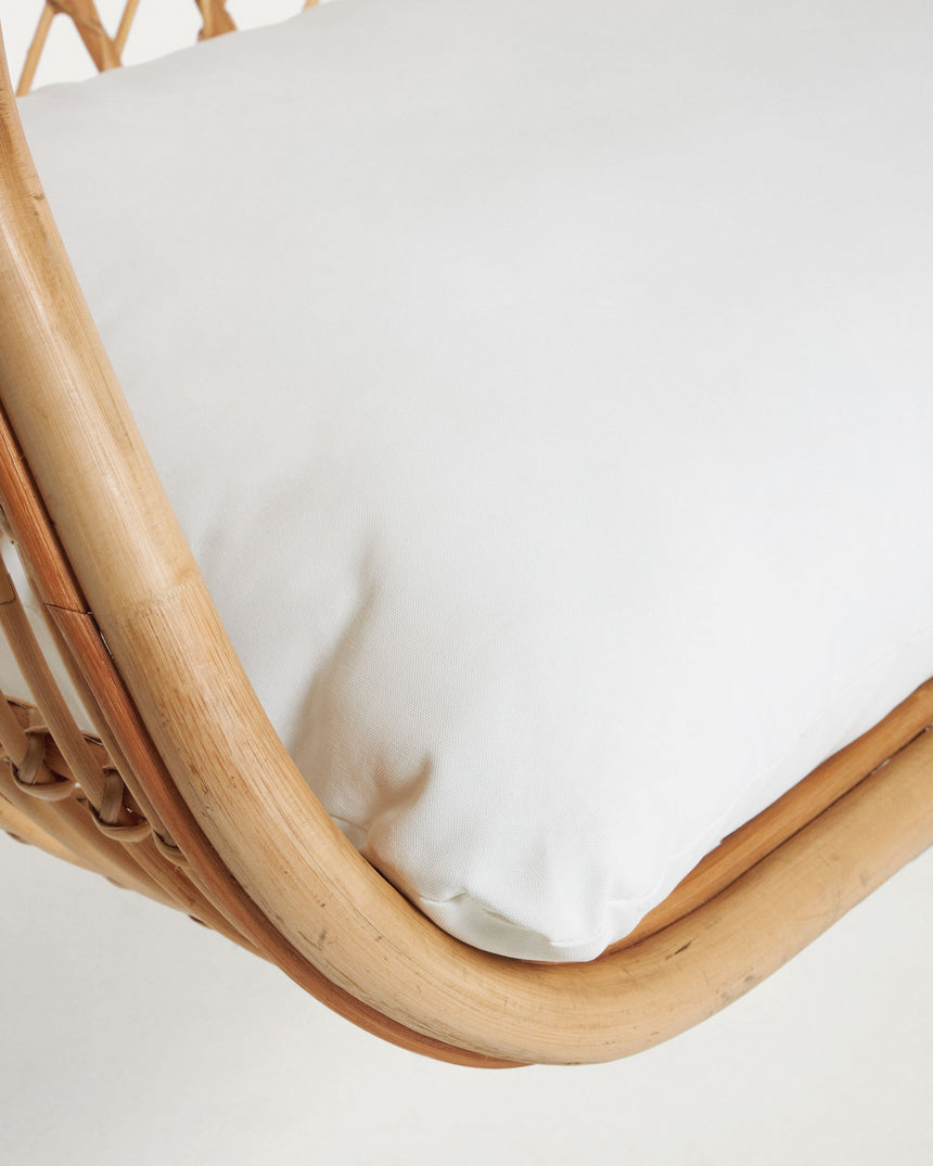 Hängesessel Ekaterina aus Rattan mit Standfuß in Dunkelgrau - ZEN ZONE Furniture