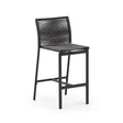 Culip Outdoor-Hocker aus Seil und grauem Aluminium 65 cm - ZEN ZONE Furniture
