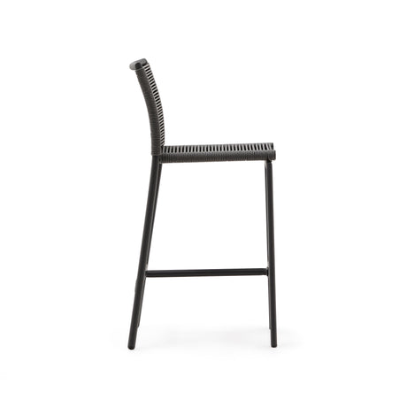 Culip Outdoor-Hocker aus Seil und grauem Aluminium 65 cm - ZEN ZONE Furniture