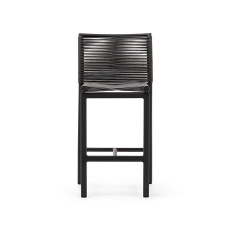 Culip Outdoor-Hocker aus Seil und grauem Aluminium 65 cm - ZEN ZONE Furniture