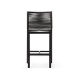 Culip Outdoor-Hocker aus Seil und grauem Aluminium 65 cm - ZEN ZONE Furniture