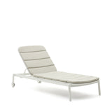 Marcona Sonnenliege für den Außenbereich aus Aluminium mit weißer Lackierung - ZEN ZONE Furniture