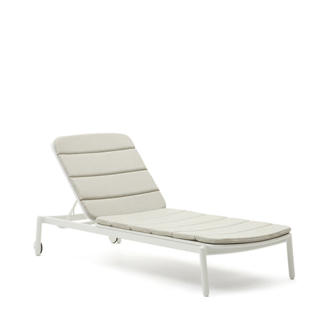 Marcona Sonnenliege für den Außenbereich aus Aluminium mit weißer Lackierung - ZEN ZONE Furniture