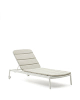 Marcona Sonnenliege für den Außenbereich aus Aluminium mit weißer Lackierung - ZEN ZONE Furniture