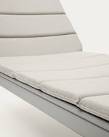 Marcona Sonnenliege für den Außenbereich aus Aluminium mit weißer Lackierung - ZEN ZONE Furniture