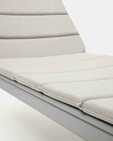 Marcona Sonnenliege für den Außenbereich aus Aluminium mit weißer Lackierung - ZEN ZONE Furniture