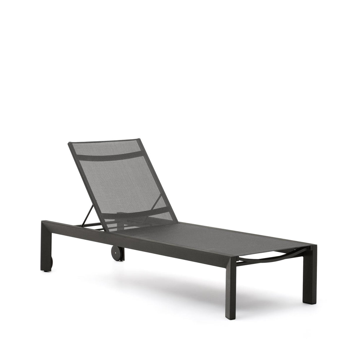 Canutells Aluminium Liegestuhl mit schwarzem Finish - ZEN ZONE