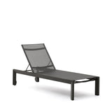 Canutells Aluminium Liegestuhl mit schwarzem Finish - ZEN ZONE