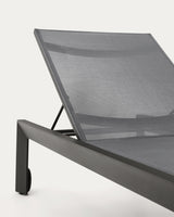 Canutells Aluminium Liegestuhl mit schwarzem Finish - ZEN ZONE Furniture
