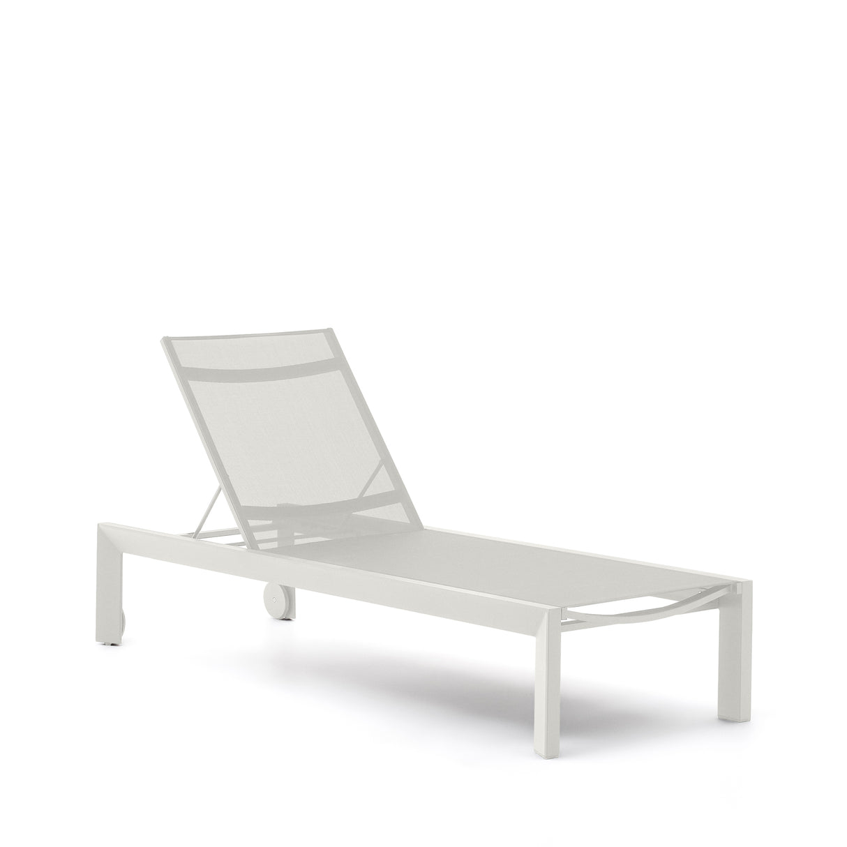 Canutells Aluminium Liegestuhl mit weißem Finish - ZEN ZONE Furniture