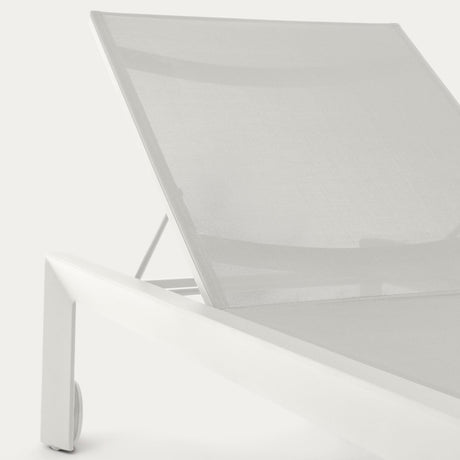 Canutells Aluminium Liegestuhl mit weißem Finish - ZEN ZONE