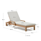 Sonsaura Liege aus massivem Eukalyptusholz 100 % FSC - ZEN ZONE Furniture