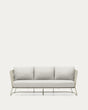 3-Sitzer-Outdoor-Sofa Saconca aus Seil und grau verzinktem Stahl 189 cm - ZEN ZONE Furniture