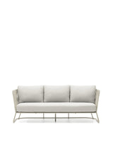 3-Sitzer-Outdoor-Sofa Saconca aus Seil und grau verzinktem Stahl 189 cm - ZEN ZONE Furniture