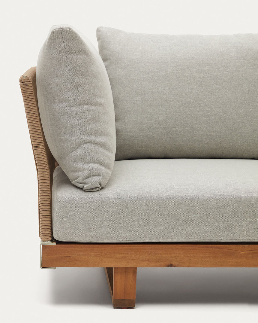 Raco Set aus 5-Sitzer-Ecksofa und Couchtisch massives Akazienholz 100% FSC - ZEN ZONE Furniture