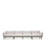 Modulares 4-Sitzer-Sofa für den Außenbereich Sorells aus Aluminium in grüner Ausführung 314 cm - ZEN ZONE Furniture