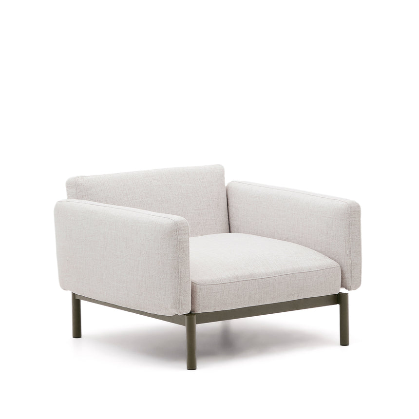 Modularer Outdoor-Sessel Sorells aus Aluminium in grüner Ausführung - ZEN ZONE Furniture