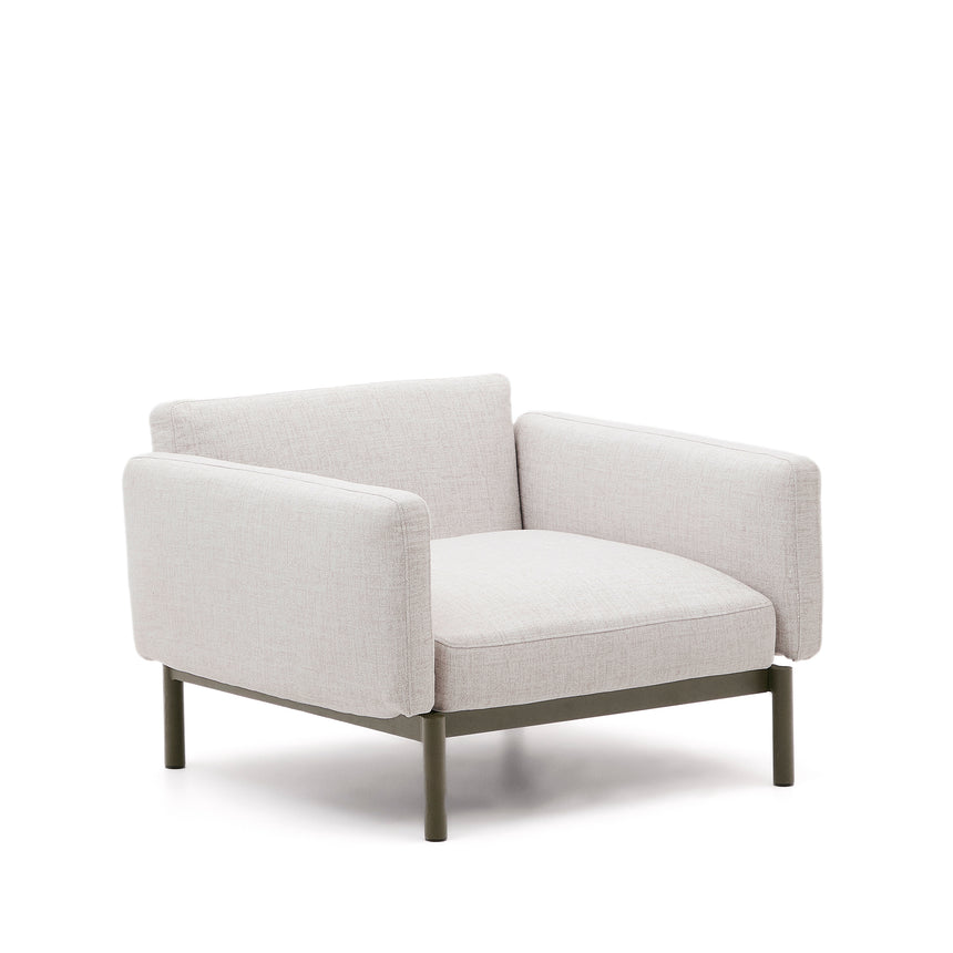 Modularer Outdoor-Sessel Sorells aus Aluminium in grüner Ausführung - ZEN ZONE Furniture