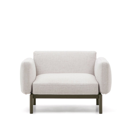 Modularer Outdoor-Sessel Sorells aus Aluminium in grüner Ausführung - ZEN ZONE Furniture