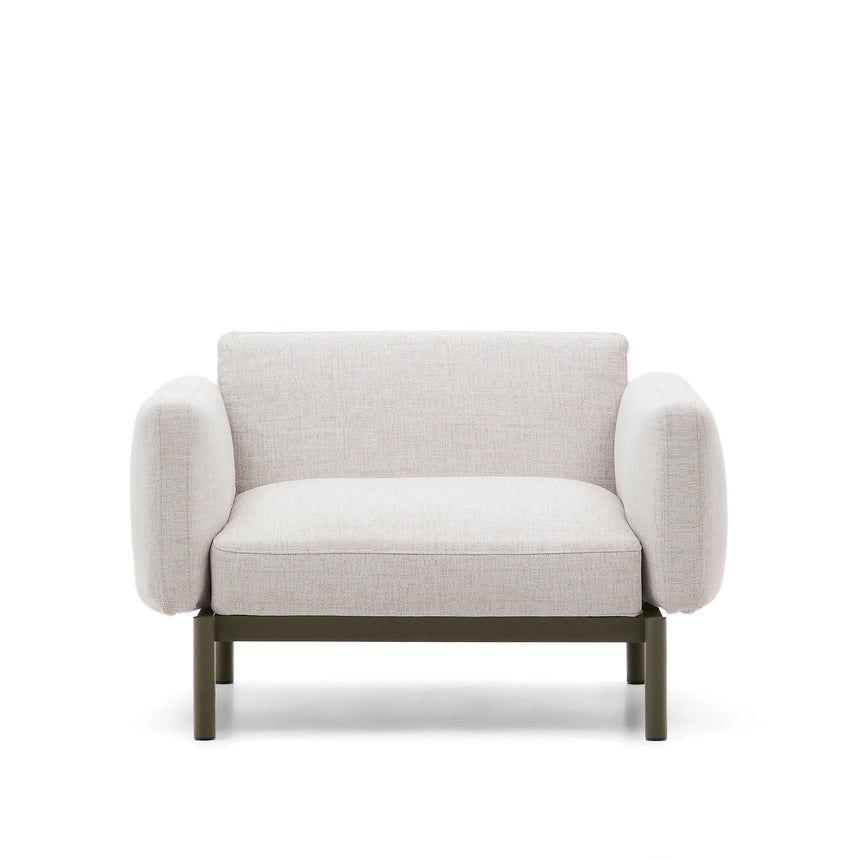 Modularer Outdoor-Sessel Sorells aus Aluminium in grüner Ausführung - ZEN ZONE Furniture
