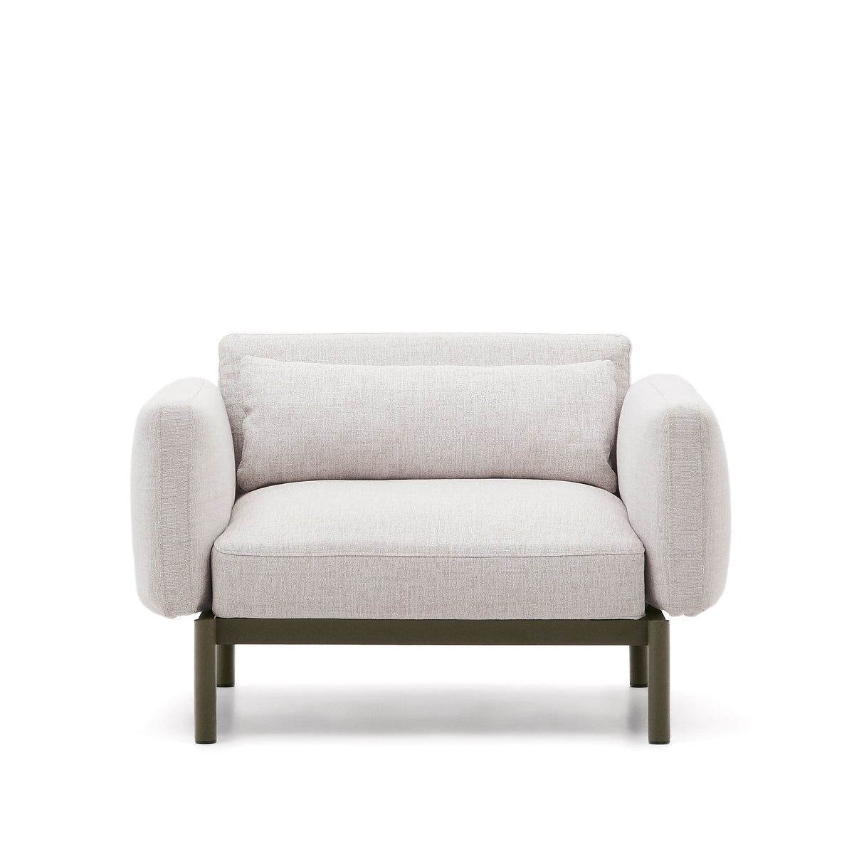 Modularer Outdoor-Sessel Sorells aus Aluminium in grüner Ausführung - ZEN ZONE Furniture