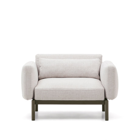 Modularer Outdoor-Sessel Sorells aus Aluminium in grüner Ausführung - ZEN ZONE Furniture