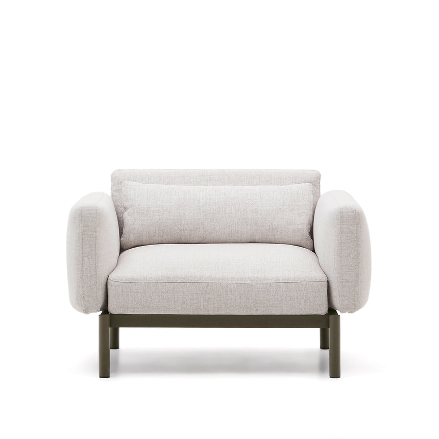 Modularer Outdoor-Sessel Sorells aus Aluminium in grüner Ausführung - ZEN ZONE Furniture