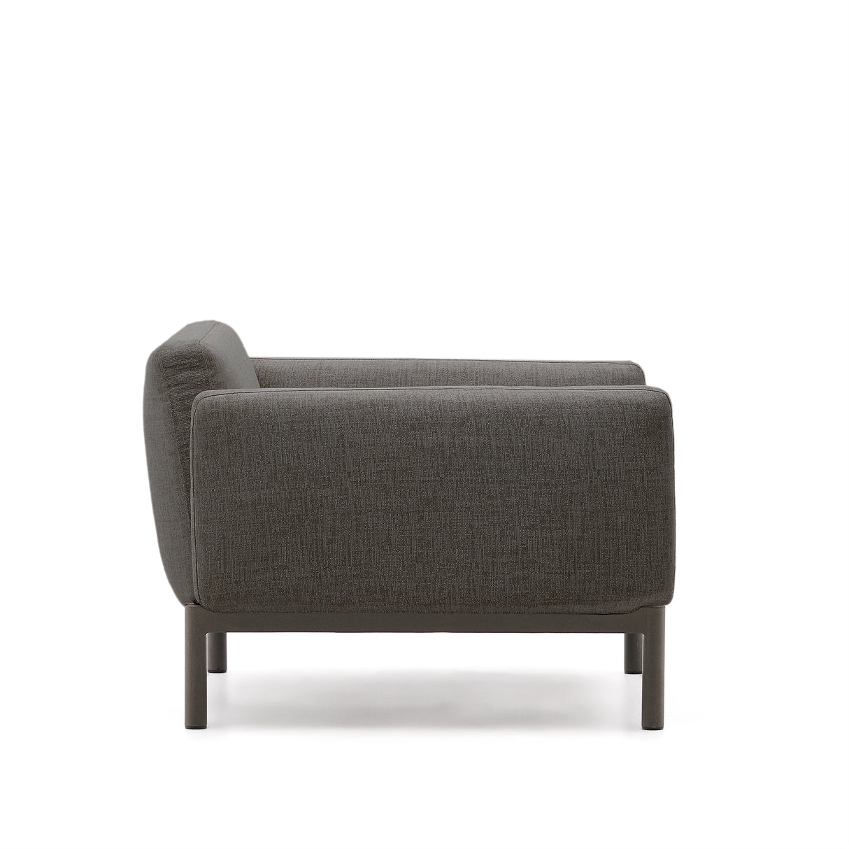 Modularer Outdoor-Sessel Sorells aus Aluminium in grauer Ausführung - ZEN ZONE Furniture