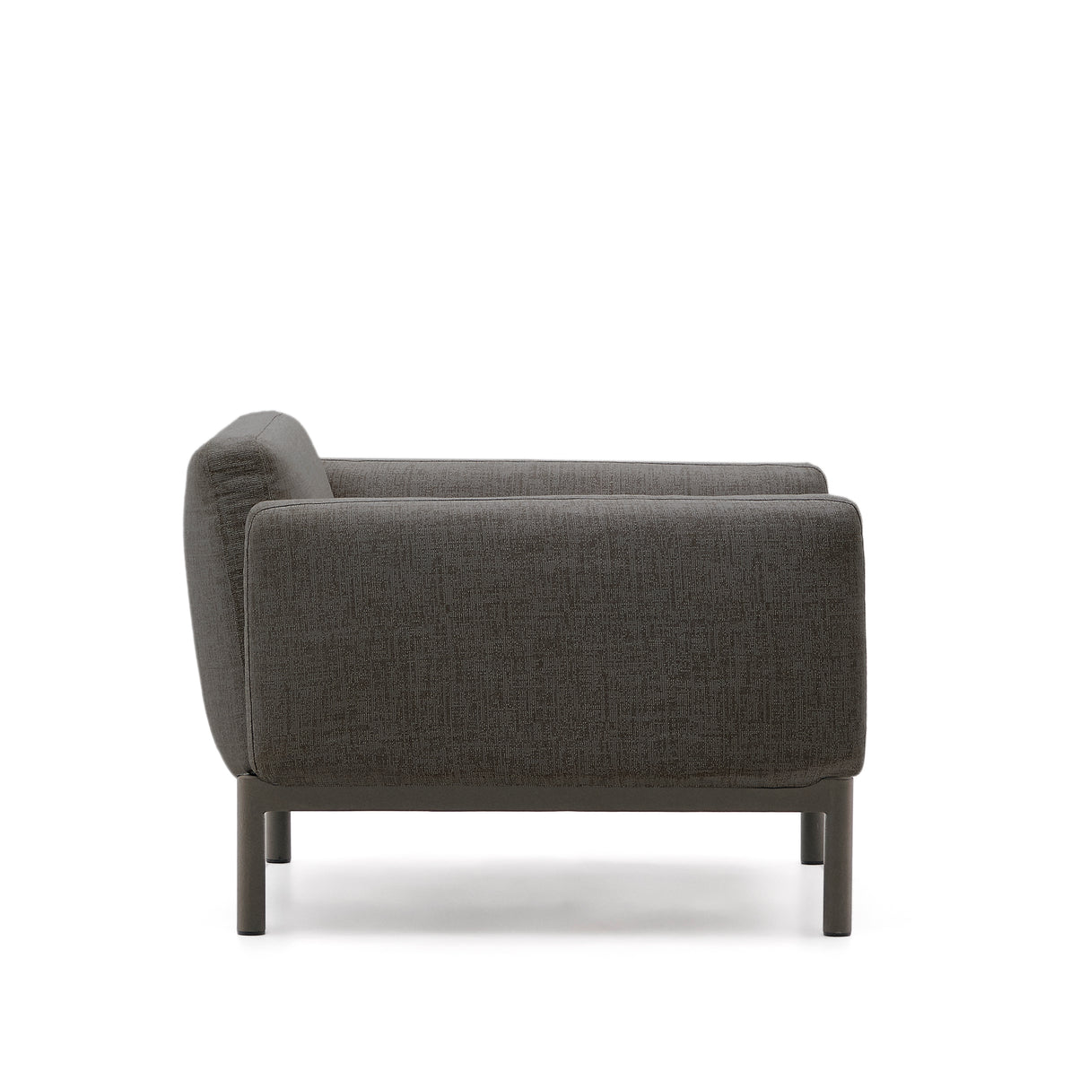Modularer Outdoor-Sessel Sorells aus Aluminium in grauer Ausführung - ZEN ZONE Furniture