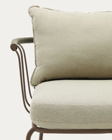 Salguer Sessel aus grünem Seil und Stahl in Braun - ZEN ZONE Furniture