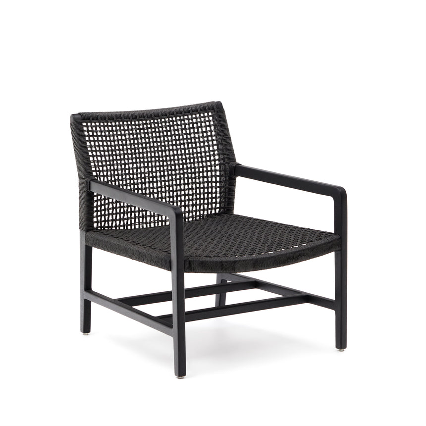 Sabolla Sessel aus massivem Teakholz mit schwarzem Finish - ZEN ZONE Furniture