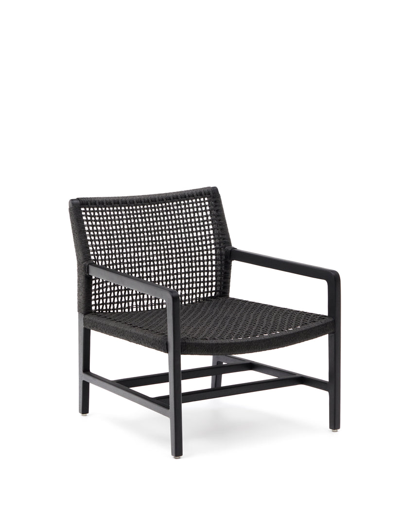 Sabolla Sessel aus massivem Teakholz mit schwarzem Finish - ZEN ZONE Furniture