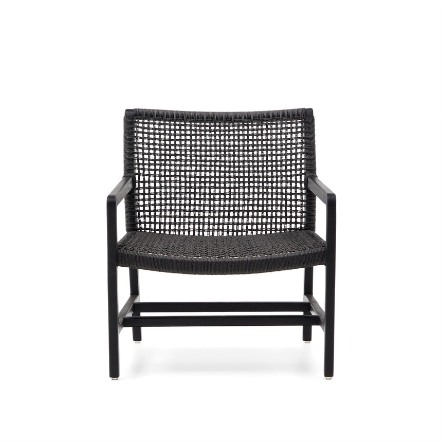 Sabolla Sessel aus massivem Teakholz mit schwarzem Finish - ZEN ZONE Furniture