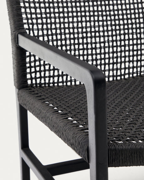 Sabolla Sessel aus massivem Teakholz mit schwarzem Finish - ZEN ZONE Furniture
