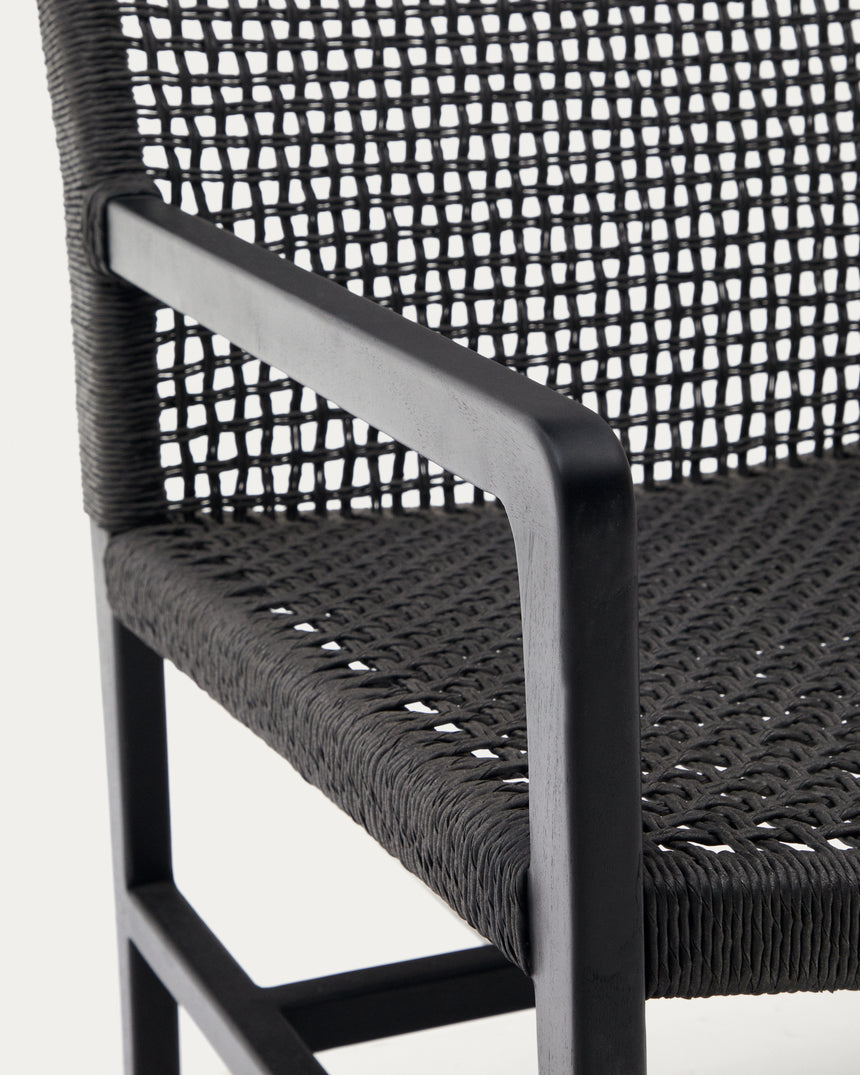 Sabolla Sessel aus massivem Teakholz mit schwarzem Finish - ZEN ZONE Furniture