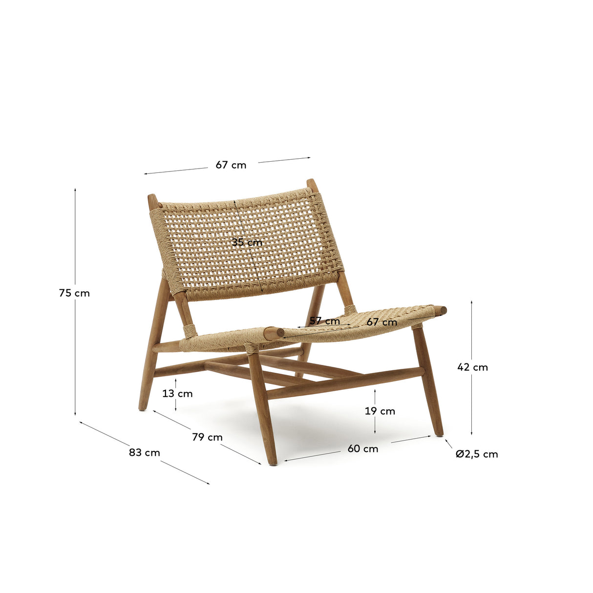 Codolar Sessel aus massivem Teakholz - ZEN ZONE Furniture