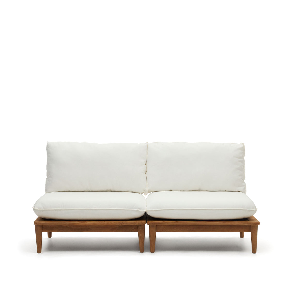 Portitxol Set aus 2 modularen Sesseln aus massivem Teakholz - ZEN ZONE Furniture